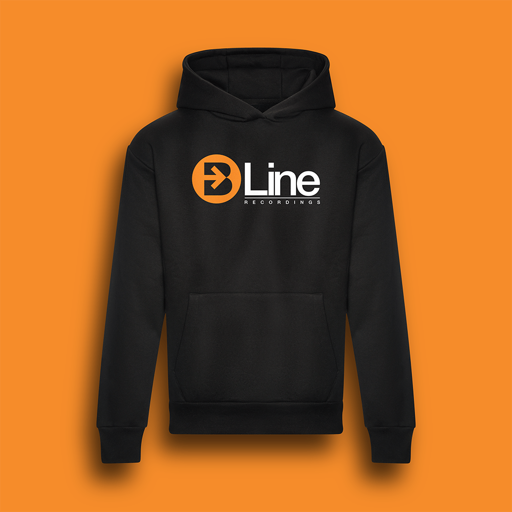 Orange and black be happy hoodie online